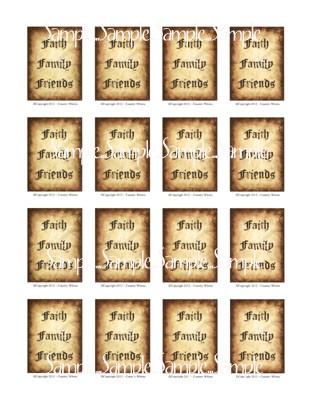 T30 - "Faith, Family, Friends" Sayings